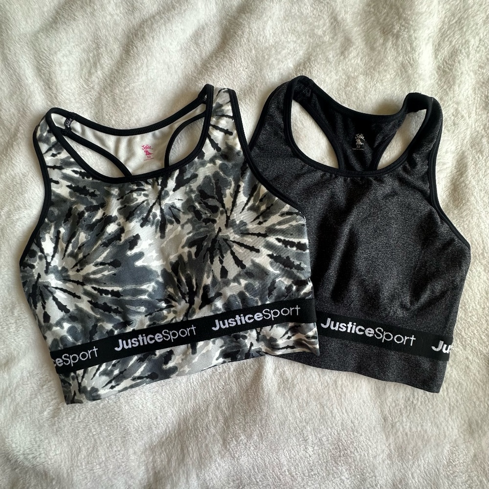 Justice Girls Sports Bra 2pk Sz 32